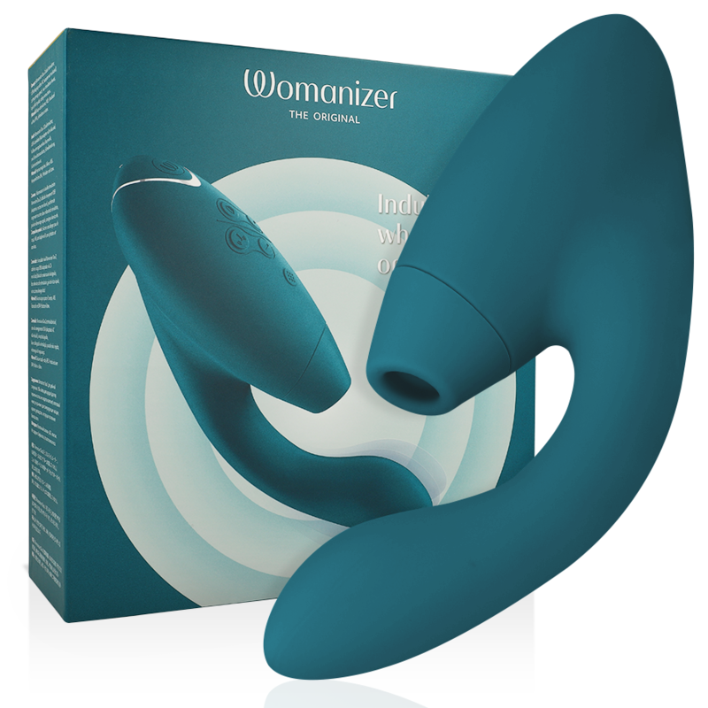 Duo 2 Rabbit — Pleasure Air Clítoris & Punto G Azul Petróleo · WOMANIZER · Duo 2