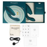 Duo 2 Rabbit — Pleasure Air Clítoris & Punto G Azul Petróleo · WOMANIZER · Duo 2