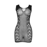 SUBBLIME - 952167 VESTIDO DE REJILLA CORTO ELÁSTICO NEGRO TALLA ÚNICA
