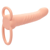 CALEXOTICS - MAXX DOBLE PENETRADOR ACANALADO 10 VIBRACIONES NATURAL