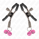 KINK - PINZAS PARA PEZONES CON DOBLE CAMPANILLA ROSA 6 CM