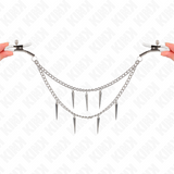 KINK - PINZAS PARA PEZONES CON CADENA DE PÚAS 30 CM