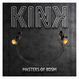 KINK - PINZAS PARA PEZONES PLANAS NEGRO CON CASCABEL Y CADENA PLATEADO 30 CM