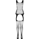 PASSION - BS 104 BODYSTOCKING NEGRO TALLA ÚNICA