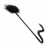 KINK - LÁTIGO DE SILICONA CON PLUMAS PARA COSQUILLAS 47 CM