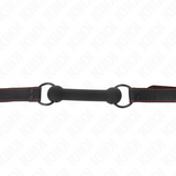 KINK - MORDAZA FORMA DE HUESO CON CORREA POLIPIEL NEGRO AJUSTABLE 41-57 CM