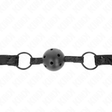 KINK - MORDAZA DE BOLA 4.5 CM CON PATRÓN DE DIAMANTE MODELO 3 64.5 CM AJUSTABLE 42- 60 CM