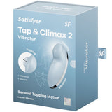 Tap & Climax 2 — Vibración + Golpeteo Clítoris Azul · SATISFYER · Tap & Climax 2