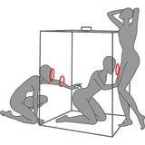 SECRET DOME - KINK CLUB CABINA SCANDALE NEGRO & ROJO