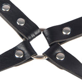 Ataduras con Carácter — Esposas con Cinturón de Bondage Negro, Subblime