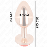 KINK - PLUG ANAL ORO ROSADO ROSA ROJA L