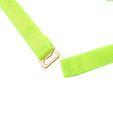 SUBBLIME - 955281 SET SUJETADOR CON COLLAR Y DETALLES PARA PIERNAS VERDE FLUORESCENTE L/XL
