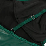 SUBBLIME - 955434 VESTIDO CON TIRANTES DE CUERO VERDE S/M