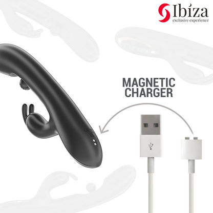 IBIZA - POTENTE VIBRADOR RABBIT CON PERLA ROLLING MASAJEADORA