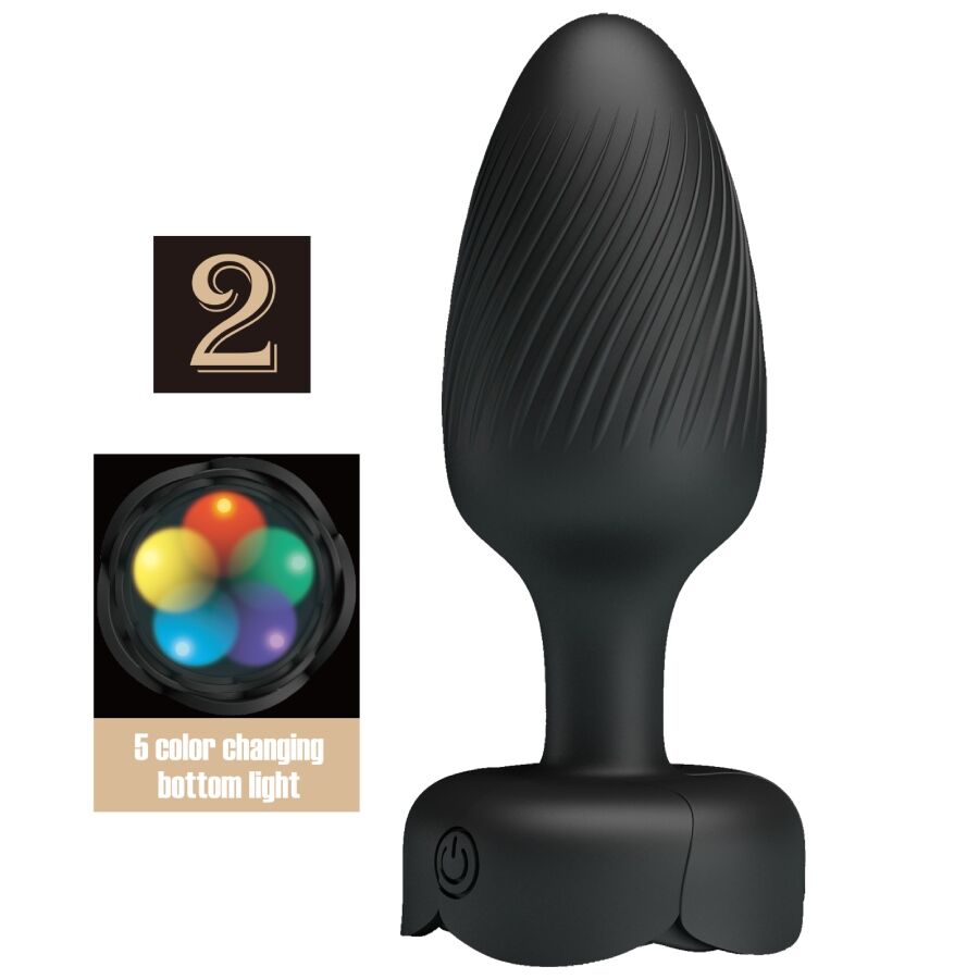 PRETTY LOVE - VARIAN PLUG ANAL CON LUZ LED 10.8 CM