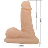 PRETTY LOVE - WILDON DILDO ULTRA REALÍSTICO Y ELÁSTICO 10 CM NATURAL