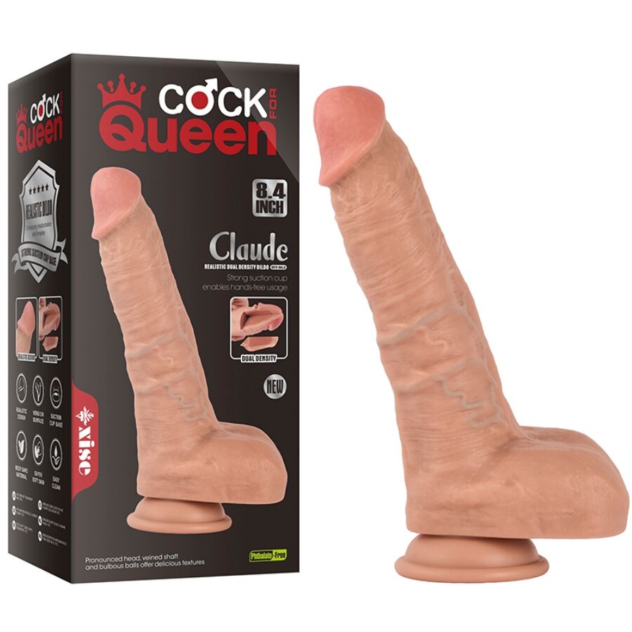XISE - CLAUDE DILDO REALÍSTICO DOBLE DENSIDAD 16,5 CM