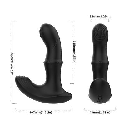 ARMONY - VIBRADOR ANAL PRÓSTATA CONTROL REMOTO NEGRO