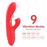 ARMONY - VIBRADOR ESTIMULADOR PUNTO G Y CLÍTORIS CON LENGUA OSCILANTE ROJO
