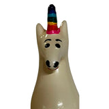 CONDOMERIE - PRESERVATIVO DECORATIVO PINTADO A MANO ARCOÍRIS UNICORNIO