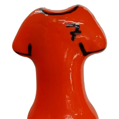 CONDOMERIE - PRESERVATIVO DECORATIVO PINTADO A MANO CAMISA NARANJA