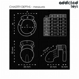 ADDICTED TOYS LOCKED - CHASTITY DEPTHS JAULA PARA PENE 7,5 CM