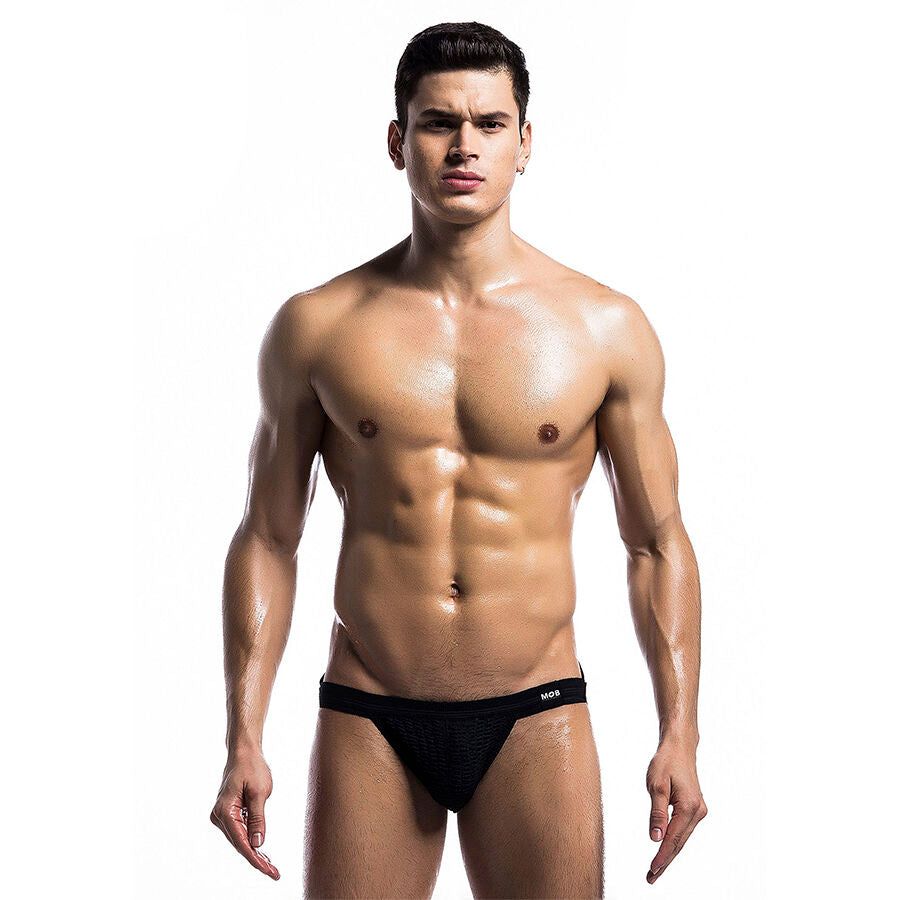MOB - BAÑADOR FETISH JOCKSTRAP NEGRO TALLA L