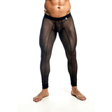 MOB - MEDIAS DE MALLAS TRANSPARENTES NEGRAS TALLA L