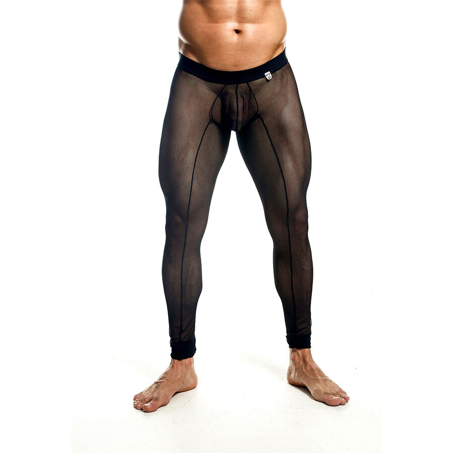 MOB - MEDIAS DE MALLAS TRANSPARENTES NEGRAS TALLA L