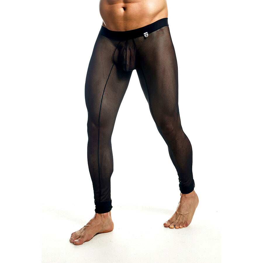 MOB - MEDIAS DE MALLAS TRANSPARENTES NEGRAS TALLA L