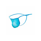 MOB - TANGA TRANSPARENTE CON FORMA DE T AQUA TALLA L/XL