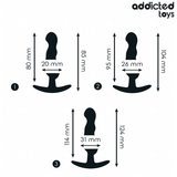 ADDICTED TOYS - SET DE 3 PLUG ANAL SILICONA MODELO 1