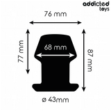 ADDICTED TOYS - PLUG ANAL HUECO EXTREM SILICONA TALLA M 8,7 CM