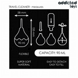 ADDICTED TOYS - LIMPIADOR ANAL DE VIAJE TALLA S 90 ML