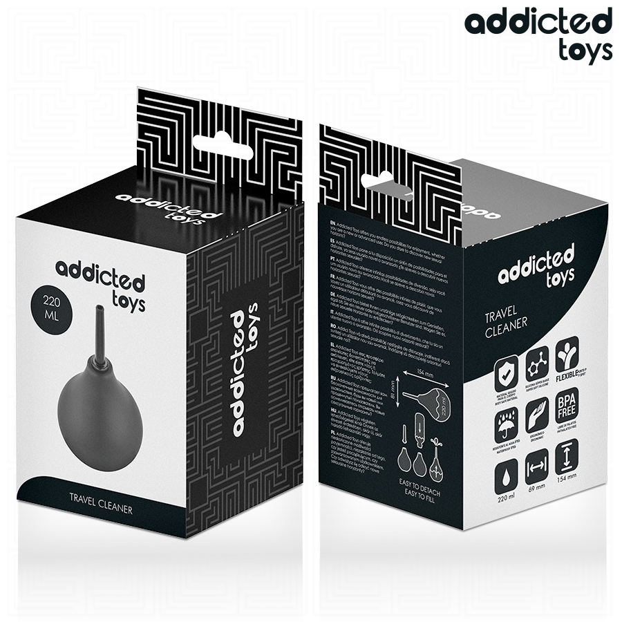 ADDICTED TOYS - LIMPIADOR ANAL DE VIAJE TALLA L 220 ML