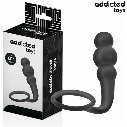 ADDICTED TOYS - PLUG ANAL CON ANILLO SILICONA MODELO 1