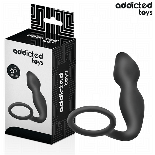 ADDICTED TOYS - PLUG ANAL CON ANILLO SILICONA MODELO 2