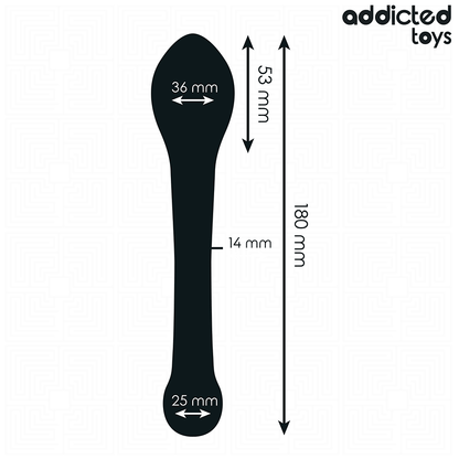 ADDICTED TOYS - ESTIMULADOR ANAL DOBLE SILICONA 18 CM