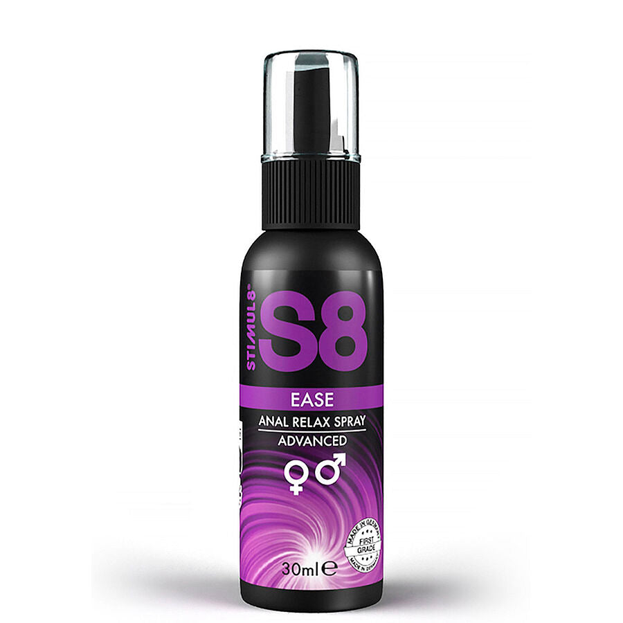 S8 Ease Stimul8 — Spray de Calma Anal Apasionada · 30 ml
