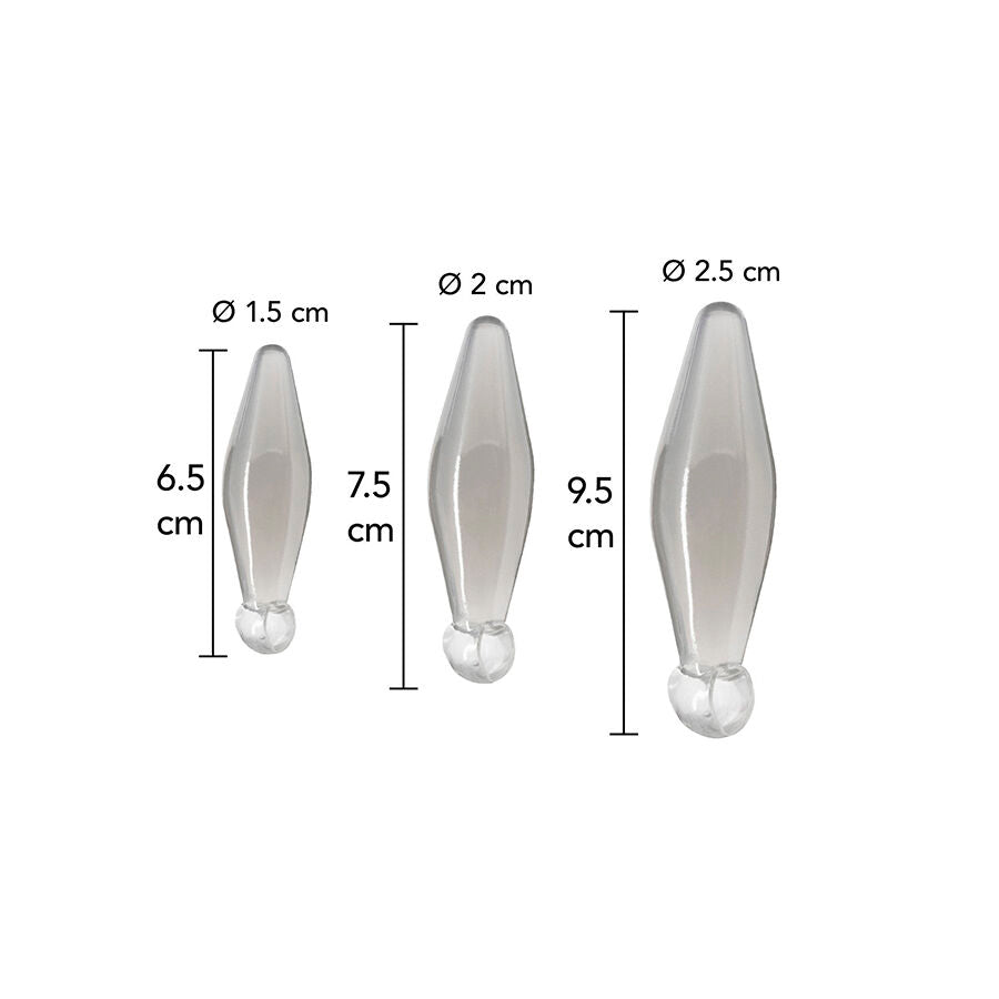 TOYJOY - ANAL PLAY RIMMER DE DEDO 3 PIEZAS TRANSPARENTE