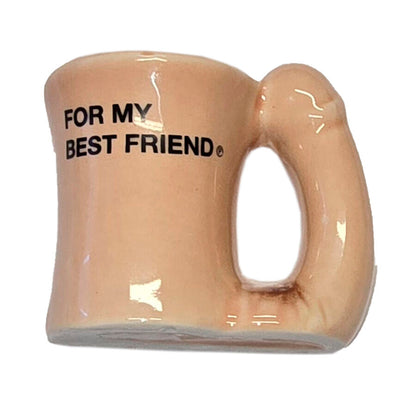 DIABLO PICANTE – IMÁN TAZA CERÁMICA CON ASA DE PENE “FOR MY BEST FRIEND”