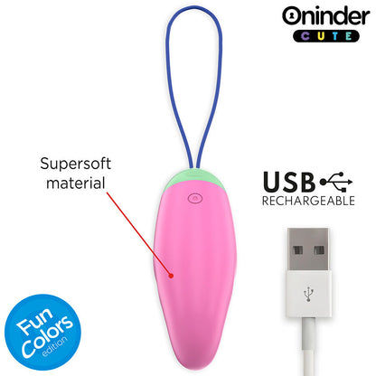 ONINDER CUTE - LOVE PLEASURE HUEVO VIBRO-ROTADOR 360 SILICONA - APP MUNDIAL GRATUITA