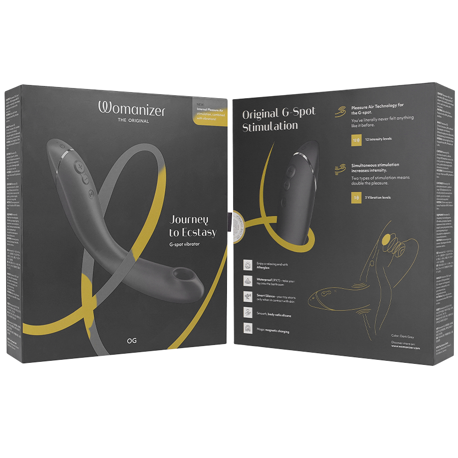 Viaje al Punto G — Pleasure Air Curva Flexible Gris · WOMANIZER · OG G-Spot