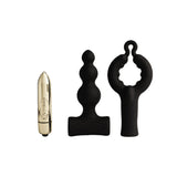 ROCKS- OFF - PETITE SENSATIONS BUBBLES PLUG ANAL VIBRADOR NEGRO