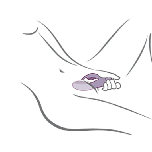 ROCKS- OFF - GLO- GIRL VIBRADOR RABBIT MORADO