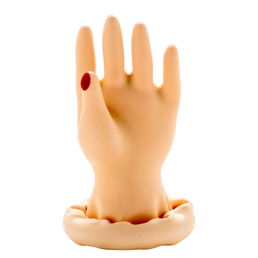 CONDOMERIE - PRESERVATIVO DECORATIVO PINTADO A MANO PALMA DE LA MANO MODELO 1