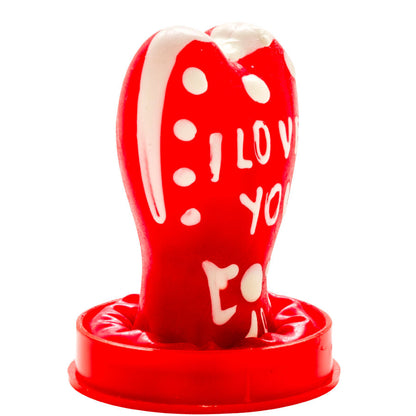 CONDOMERIE - PRESERVATIVO DECORATIVO PINTADO A MANO CORAZÓN - TE AMO MODELO 1