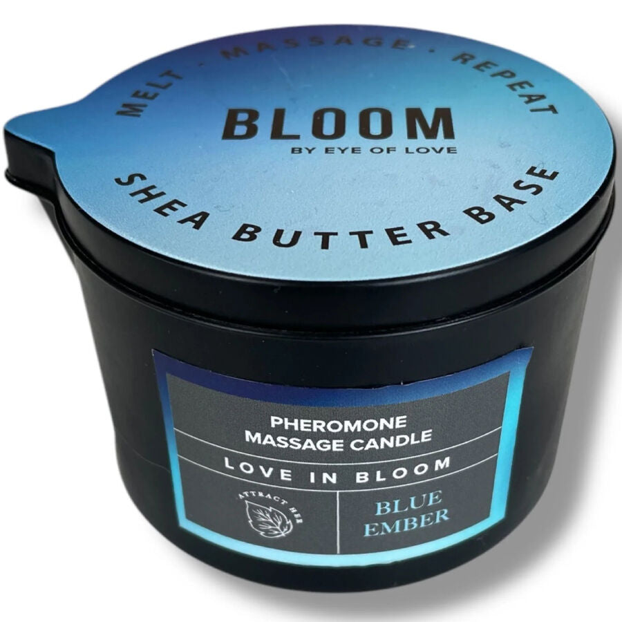Brasa Azul en Flor — Vela de Deseo Contenido