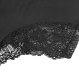 SUBBLIME - TEDDY DETALLE ENCAJE FLORAL NEGRO L/XL