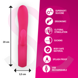 MORESSA - DUSTIN SUCCIONADOR CLITORIAL Y POTENTE VIBRACIÓN PREMIUM SILICONE RECARGABLE